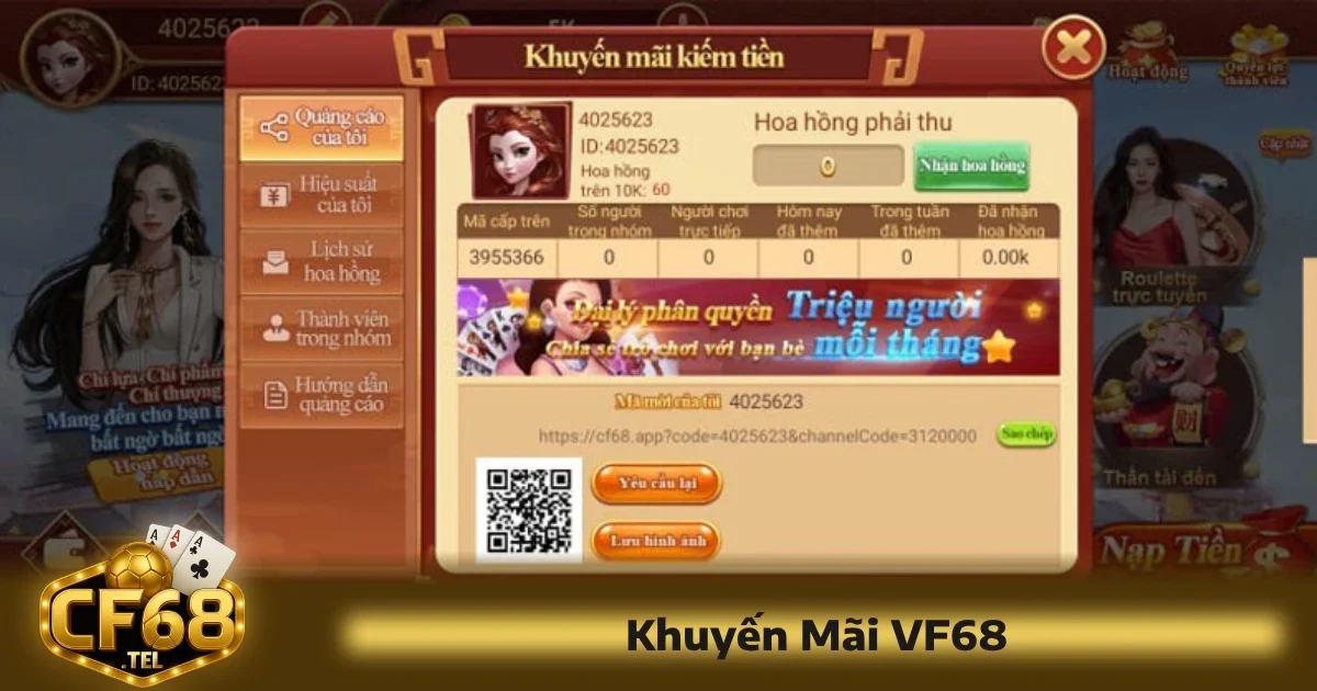 Cf68 21 Một trong những lý do khiến nền tảng thu hút người chơi chính là chương trình khuyến mãi hấp dẫn.