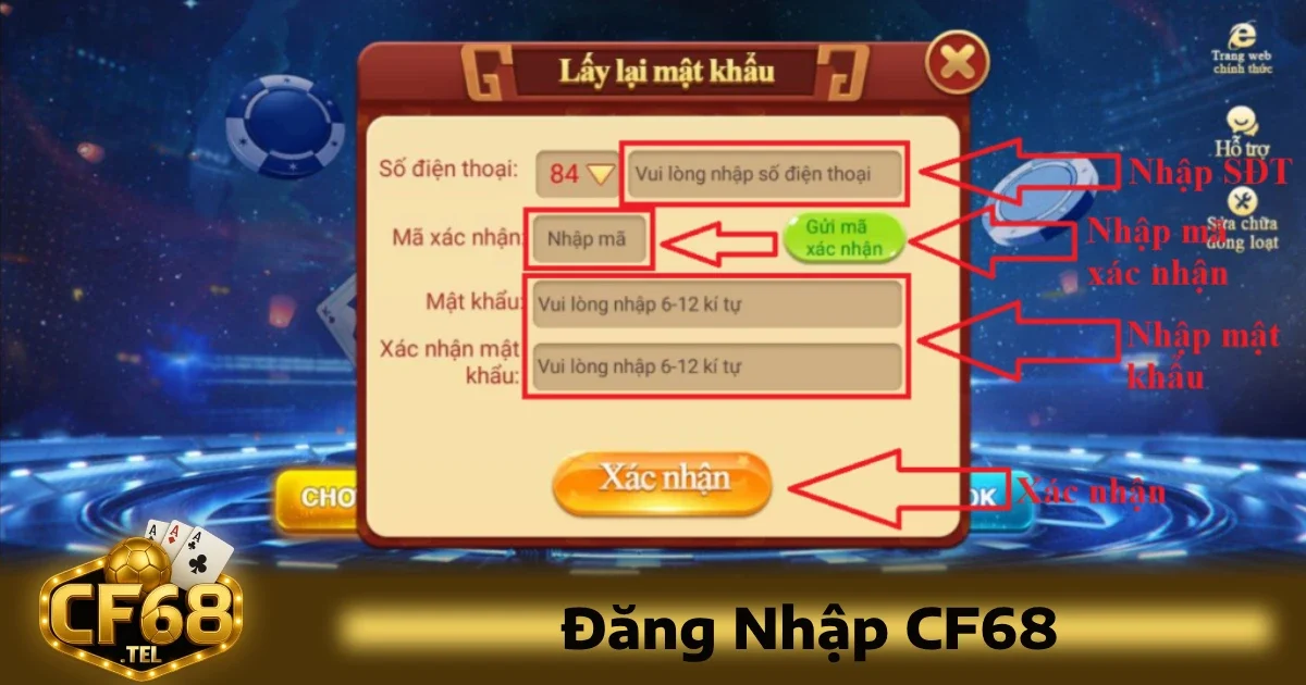 Đăng Nhập CF68 3 Chi tiết hướng dẫn đăng nhập CF68 an toàn và hiệu quả