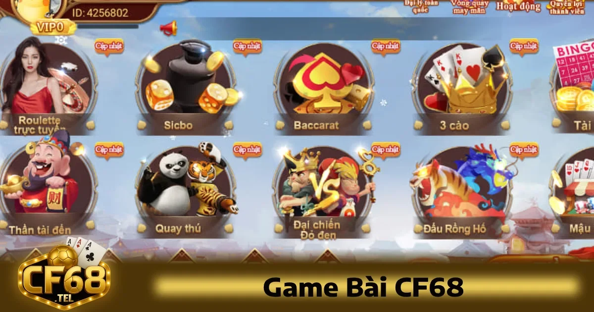 Game bài CF68 5 Các game bài CF68 đều có thiết kế tối giản nhưng tinh tế, dễ điều hướng, phù hợp cho mọi đối tượng người dùng từ mới bắt đầu cho đến cao thủ.