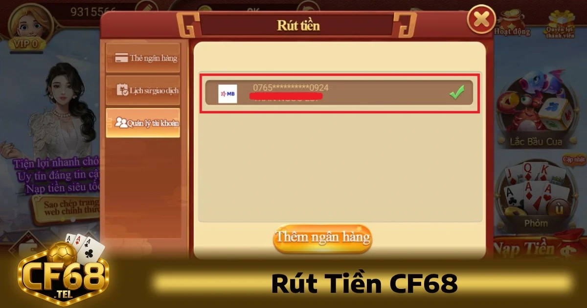 Rút Tiền CF68 3 Các vấn đề thường gặp khi rút tiền CF68 và cách khắc phục